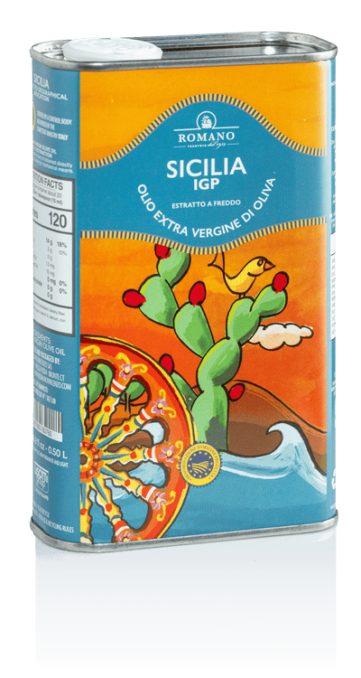 Lattina di olio extravergine sicilia IGP Frantoio Romano vincenzo